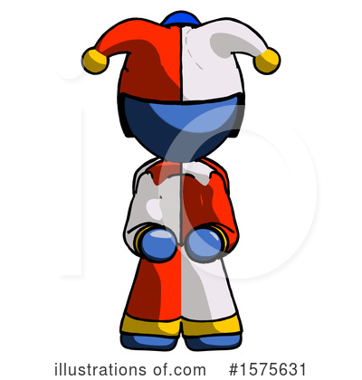 Royalty-Free (RF) Blue Design Mascot Clipart Illustration by Leo Blanchette - Stock Sample #1575631