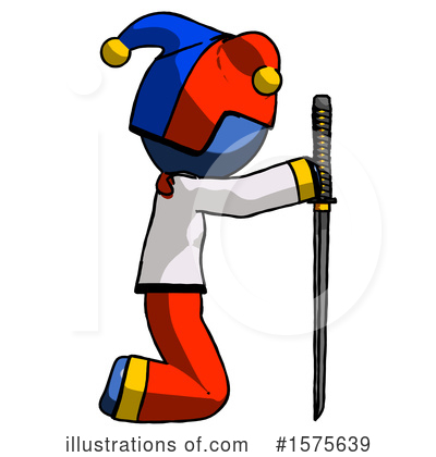 Royalty-Free (RF) Blue Design Mascot Clipart Illustration by Leo Blanchette - Stock Sample #1575639