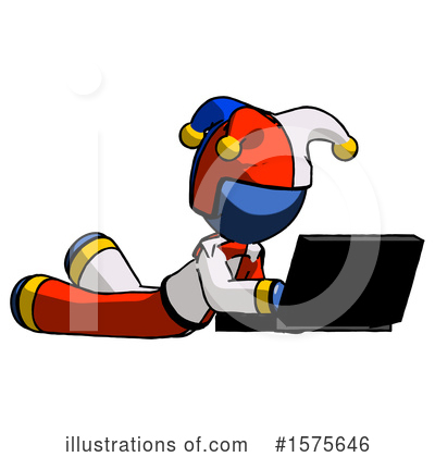 Royalty-Free (RF) Blue Design Mascot Clipart Illustration by Leo Blanchette - Stock Sample #1575646