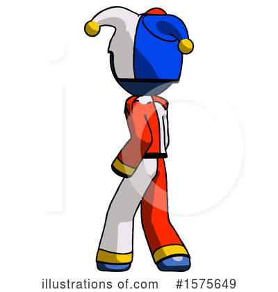 Royalty-Free (RF) Blue Design Mascot Clipart Illustration by Leo Blanchette - Stock Sample #1575649