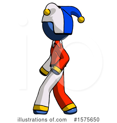 Royalty-Free (RF) Blue Design Mascot Clipart Illustration by Leo Blanchette - Stock Sample #1575650