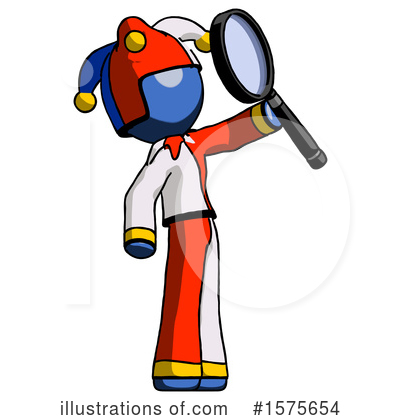 Royalty-Free (RF) Blue Design Mascot Clipart Illustration by Leo Blanchette - Stock Sample #1575654