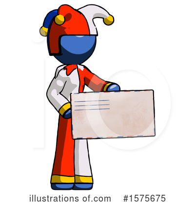 Royalty-Free (RF) Blue Design Mascot Clipart Illustration by Leo Blanchette - Stock Sample #1575675