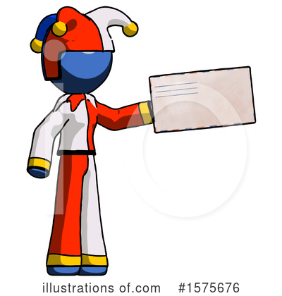 Royalty-Free (RF) Blue Design Mascot Clipart Illustration by Leo Blanchette - Stock Sample #1575676
