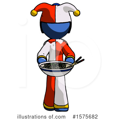 Royalty-Free (RF) Blue Design Mascot Clipart Illustration by Leo Blanchette - Stock Sample #1575682