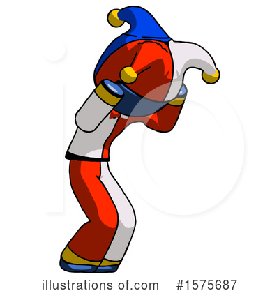 Royalty-Free (RF) Blue Design Mascot Clipart Illustration by Leo Blanchette - Stock Sample #1575687