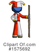Blue Design Mascot Clipart #1575692 by Leo Blanchette