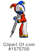Blue Design Mascot Clipart #1575700 by Leo Blanchette