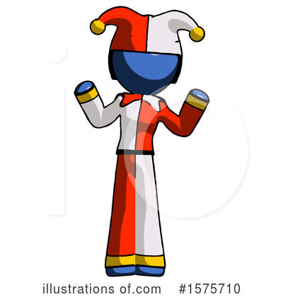 Royalty-Free (RF) Blue Design Mascot Clipart Illustration by Leo Blanchette - Stock Sample #1575710