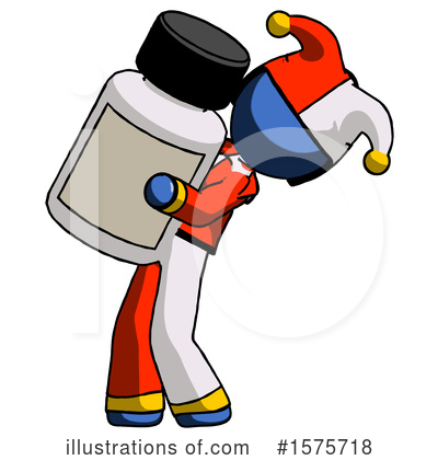 Royalty-Free (RF) Blue Design Mascot Clipart Illustration by Leo Blanchette - Stock Sample #1575718