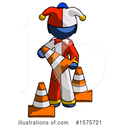 Royalty-Free (RF) Blue Design Mascot Clipart Illustration by Leo Blanchette - Stock Sample #1575721