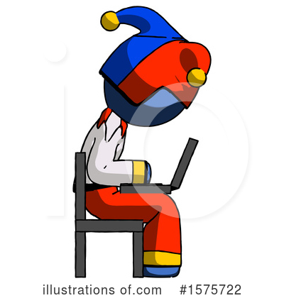 Royalty-Free (RF) Blue Design Mascot Clipart Illustration by Leo Blanchette - Stock Sample #1575722