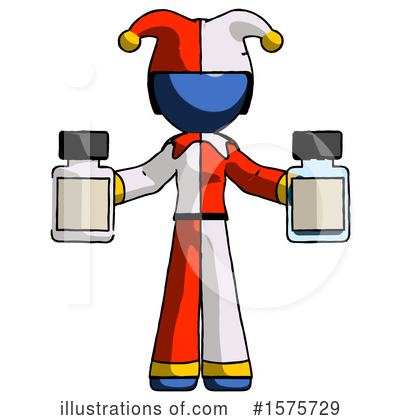 Royalty-Free (RF) Blue Design Mascot Clipart Illustration by Leo Blanchette - Stock Sample #1575729