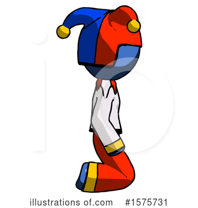 Royalty-Free (RF) Blue Design Mascot Clipart Illustration by Leo Blanchette - Stock Sample #1575731