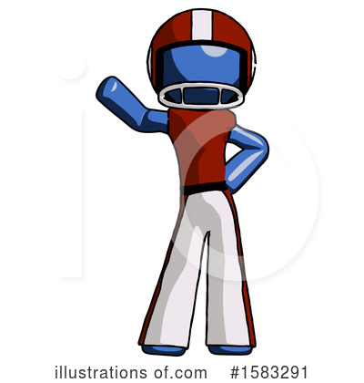Royalty-Free (RF) Blue Design Mascot Clipart Illustration by Leo Blanchette - Stock Sample #1583291