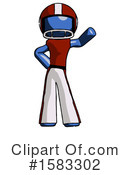 Blue Design Mascot Clipart #1583302 by Leo Blanchette