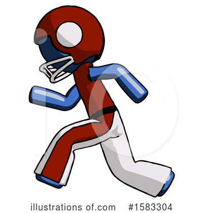 Royalty-Free (RF) Blue Design Mascot Clipart Illustration by Leo Blanchette - Stock Sample #1583304