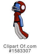 Blue Design Mascot Clipart #1583307 by Leo Blanchette