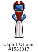 Blue Design Mascot Clipart #1583317 by Leo Blanchette