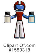 Blue Design Mascot Clipart #1583318 by Leo Blanchette