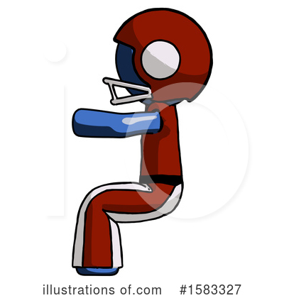 Royalty-Free (RF) Blue Design Mascot Clipart Illustration by Leo Blanchette - Stock Sample #1583327