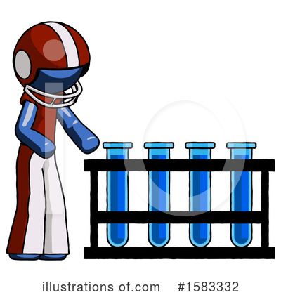 Royalty-Free (RF) Blue Design Mascot Clipart Illustration by Leo Blanchette - Stock Sample #1583332