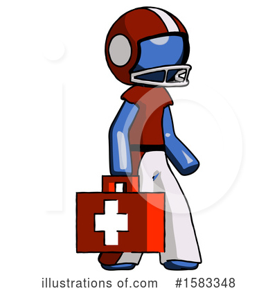 Royalty-Free (RF) Blue Design Mascot Clipart Illustration by Leo Blanchette - Stock Sample #1583348
