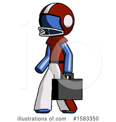 Royalty-Free (RF) Blue Design Mascot Clipart Illustration by Leo Blanchette - Stock Sample #1583350