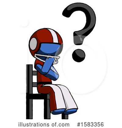 Royalty-Free (RF) Blue Design Mascot Clipart Illustration by Leo Blanchette - Stock Sample #1583356