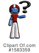 Blue Design Mascot Clipart #1583359 by Leo Blanchette