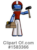 Blue Design Mascot Clipart #1583366 by Leo Blanchette