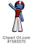 Blue Design Mascot Clipart #1583370 by Leo Blanchette