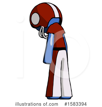 Royalty-Free (RF) Blue Design Mascot Clipart Illustration by Leo Blanchette - Stock Sample #1583394