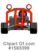 Blue Design Mascot Clipart #1583399 by Leo Blanchette