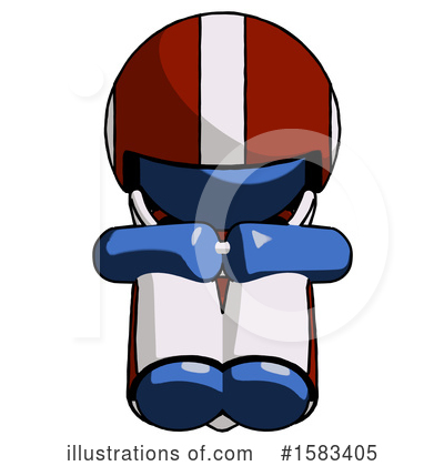 Royalty-Free (RF) Blue Design Mascot Clipart Illustration by Leo Blanchette - Stock Sample #1583405