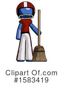 Blue Design Mascot Clipart #1583419 by Leo Blanchette