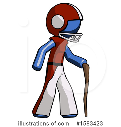 Royalty-Free (RF) Blue Design Mascot Clipart Illustration by Leo Blanchette - Stock Sample #1583423