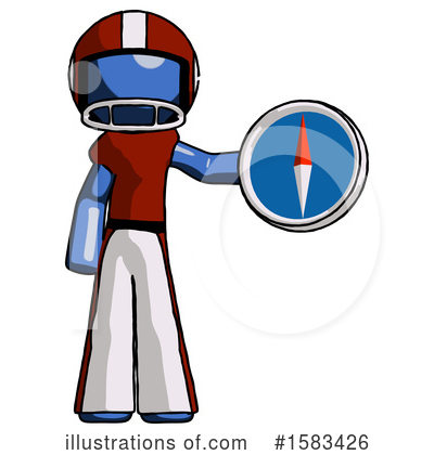 Royalty-Free (RF) Blue Design Mascot Clipart Illustration by Leo Blanchette - Stock Sample #1583426