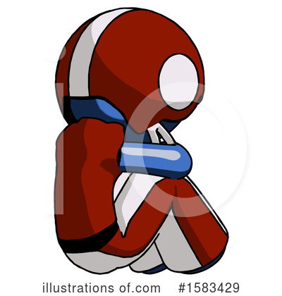 Royalty-Free (RF) Blue Design Mascot Clipart Illustration by Leo Blanchette - Stock Sample #1583429