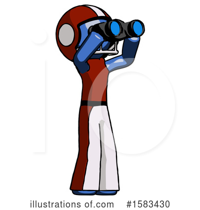 Royalty-Free (RF) Blue Design Mascot Clipart Illustration by Leo Blanchette - Stock Sample #1583430