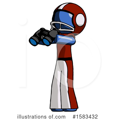 Royalty-Free (RF) Blue Design Mascot Clipart Illustration by Leo Blanchette - Stock Sample #1583432