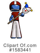 Blue Design Mascot Clipart #1583441 by Leo Blanchette