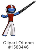 Blue Design Mascot Clipart #1583446 by Leo Blanchette
