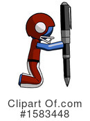 Blue Design Mascot Clipart #1583448 by Leo Blanchette