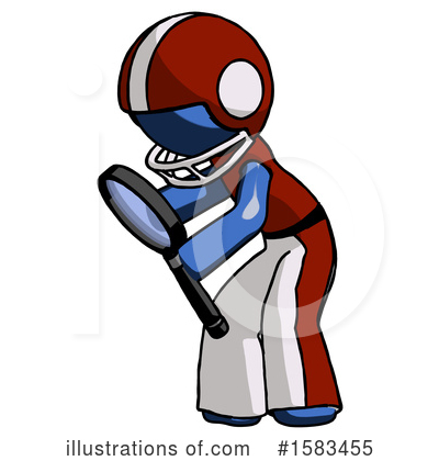 Royalty-Free (RF) Blue Design Mascot Clipart Illustration by Leo Blanchette - Stock Sample #1583455