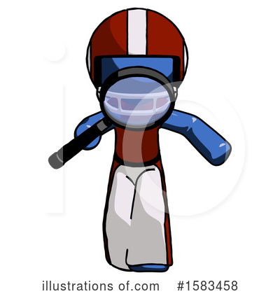 Royalty-Free (RF) Blue Design Mascot Clipart Illustration by Leo Blanchette - Stock Sample #1583458
