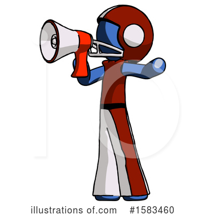 Royalty-Free (RF) Blue Design Mascot Clipart Illustration by Leo Blanchette - Stock Sample #1583460