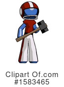 Blue Design Mascot Clipart #1583465 by Leo Blanchette