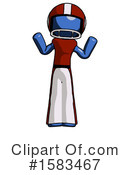 Blue Design Mascot Clipart #1583467 by Leo Blanchette