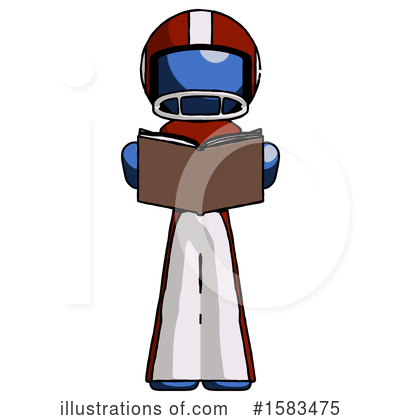 Royalty-Free (RF) Blue Design Mascot Clipart Illustration by Leo Blanchette - Stock Sample #1583475